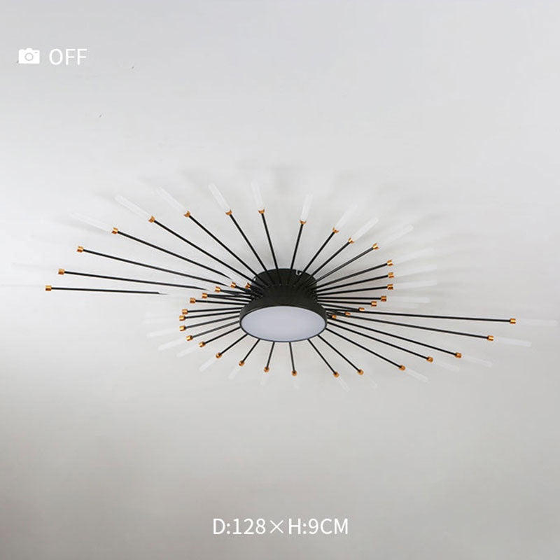 Plafonnier Moderne Style Étoile avec Ampoules LED - détail de la lumière