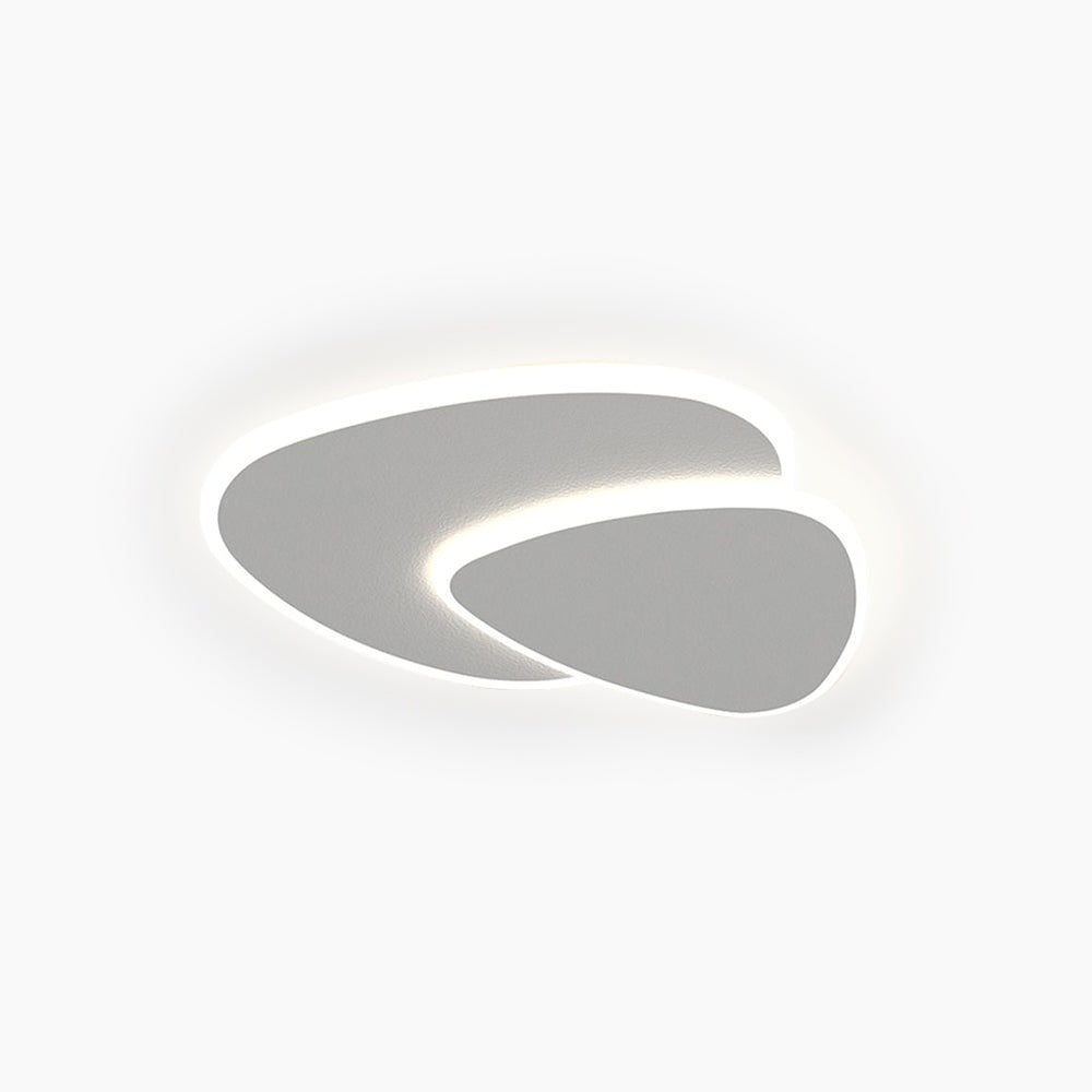 Plafonnier LED Moderne Formes Abstraites Blanc - vue principale