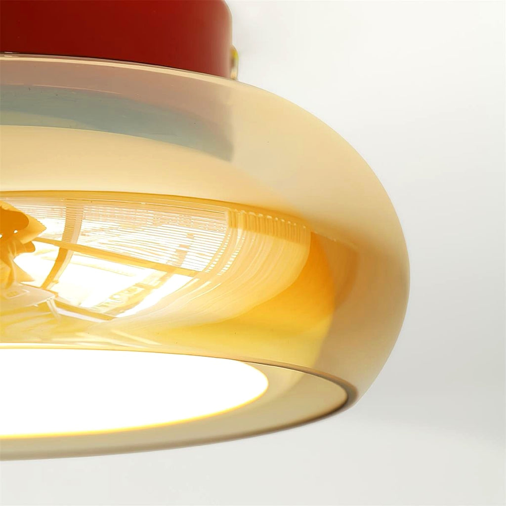 Plafonnier Industriel en Verre Design Moderne - ambiance intérieure