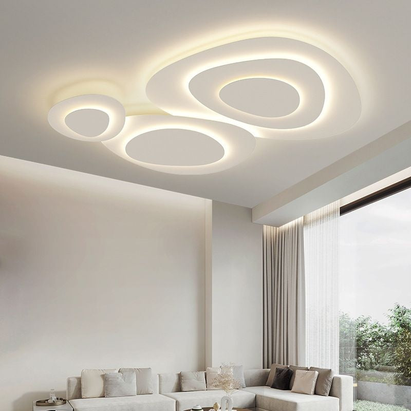 Plafonnier Moderne en Forme Abstraite Chambre - vue en situation