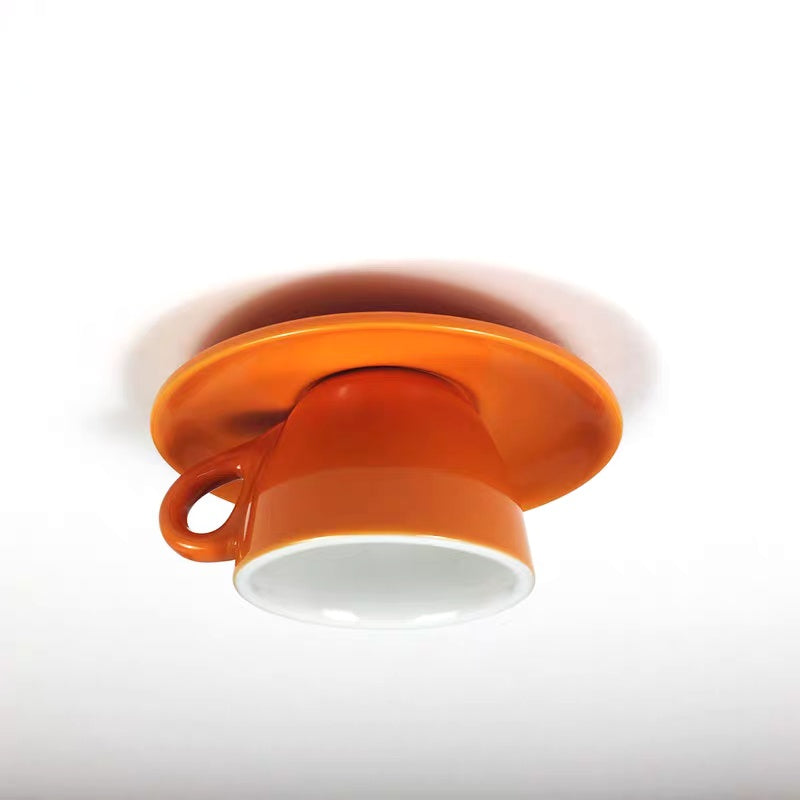 Plafonnier Tasse de Thé Céramique Rose Original