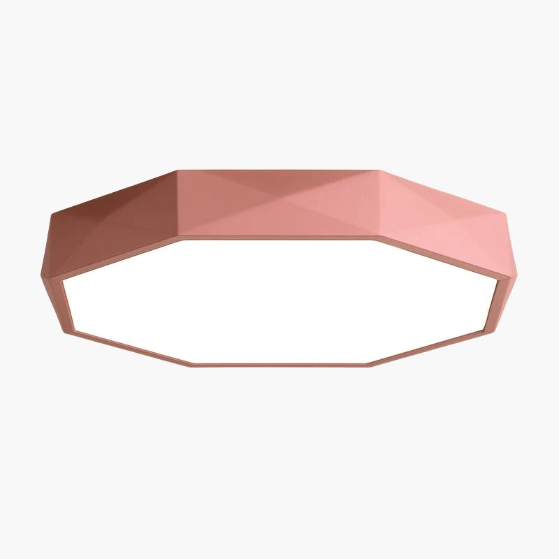 Plafonnier led octogone coloré très fin - vue principale