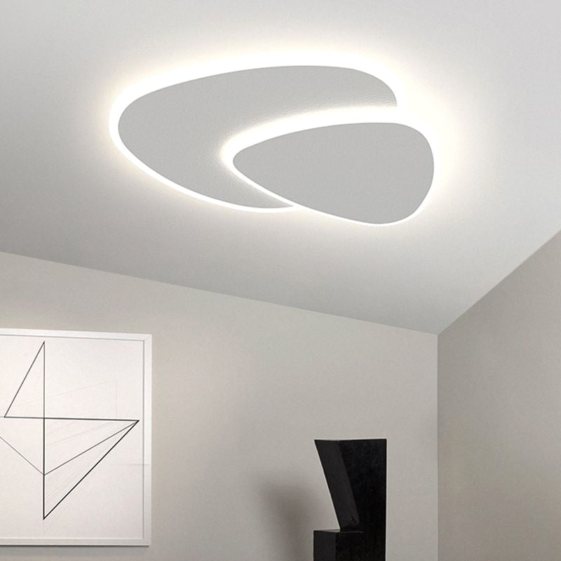 Plafonnier LED Moderne Formes Abstraites Blanc