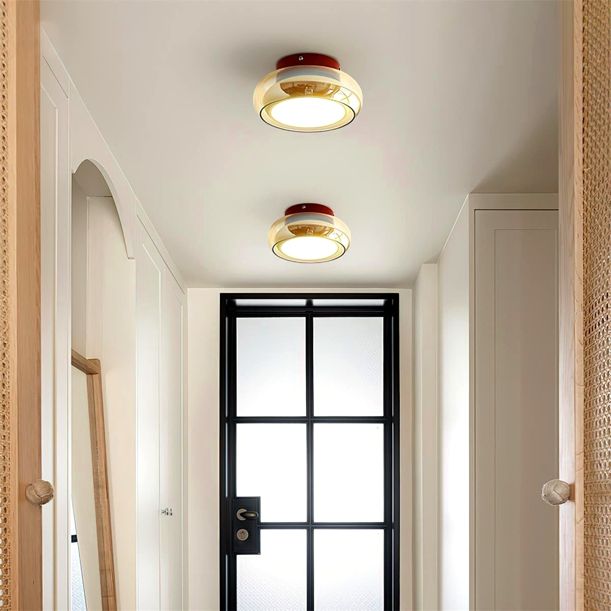 Plafonnier Industriel en Verre Design Moderne - dimensions et tailles