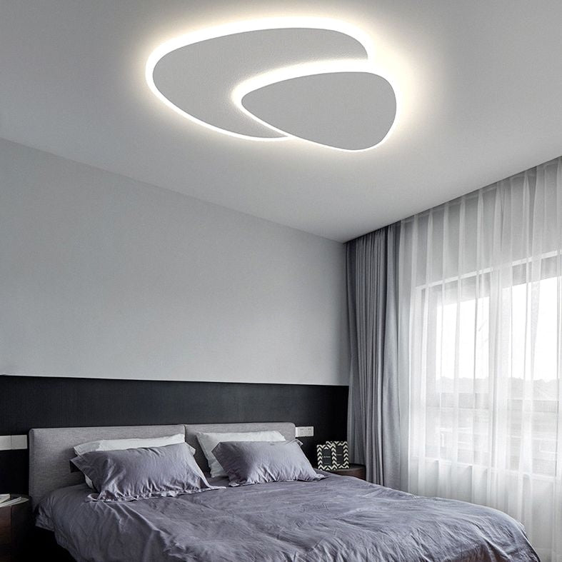 Plafonnier LED Moderne Formes Abstraites Blanc