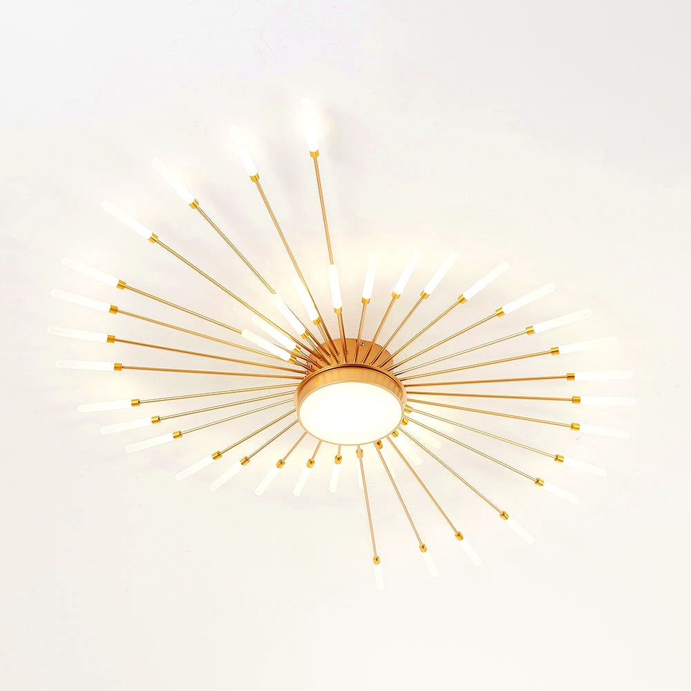 Plafonnier Moderne Style Étoile avec Ampoules LED - schéma technique