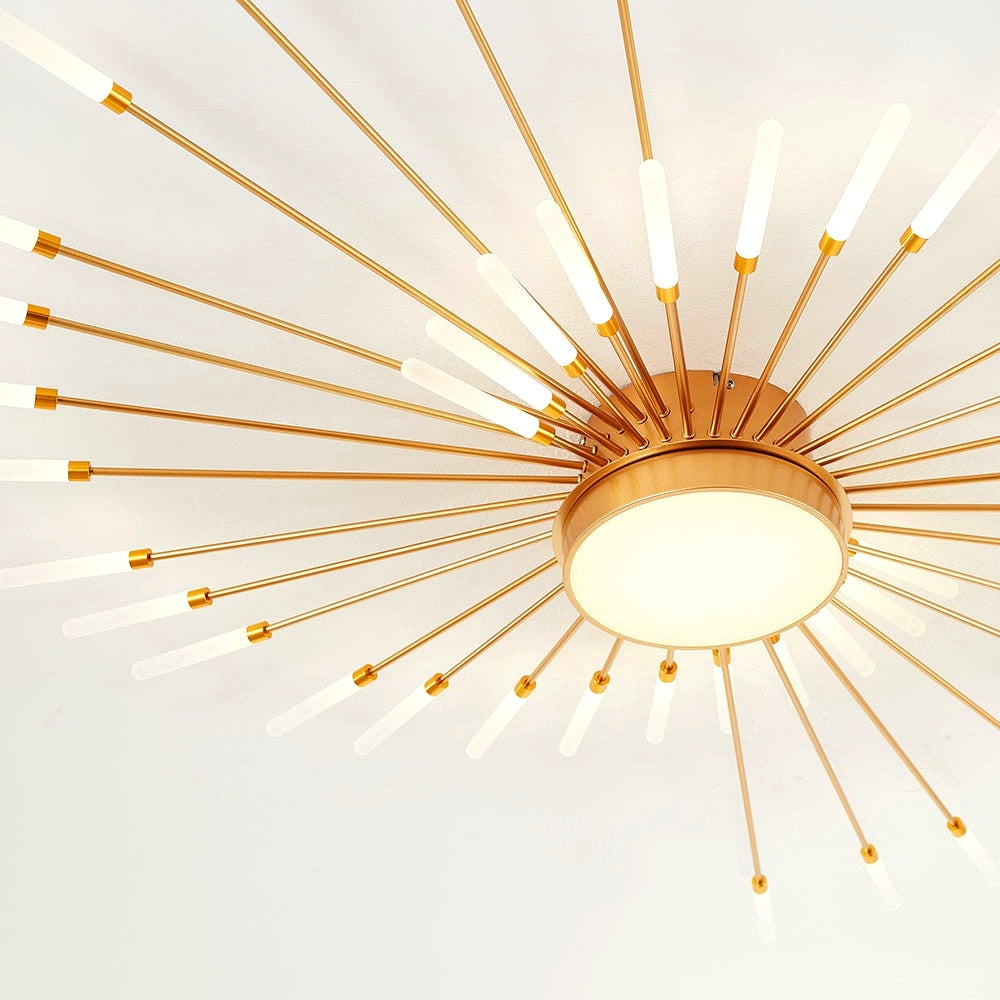 Plafonnier Moderne Style Étoile avec Ampoules LED - vue en perspective