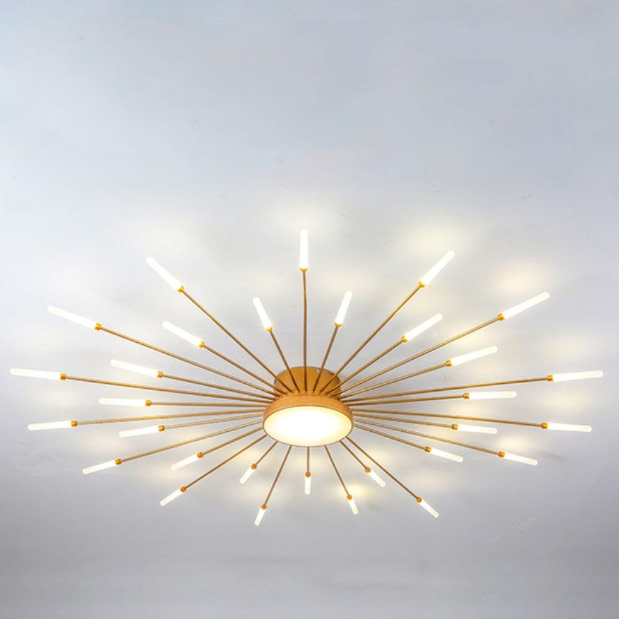Plafonnier Moderne Style Étoile avec Ampoules LED - mise en scène déco