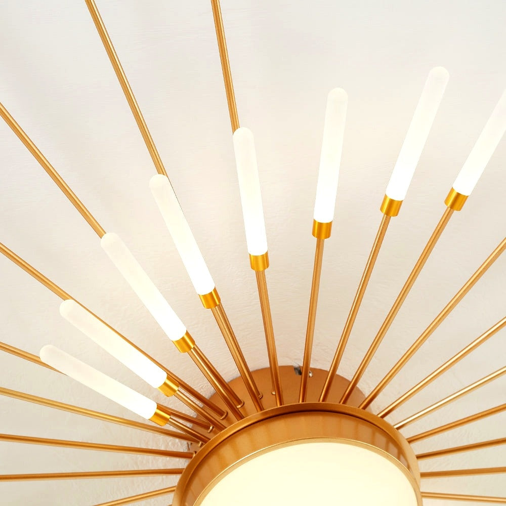 Plafonnier Moderne Style Étoile avec Ampoules LED - rendu lumière froide