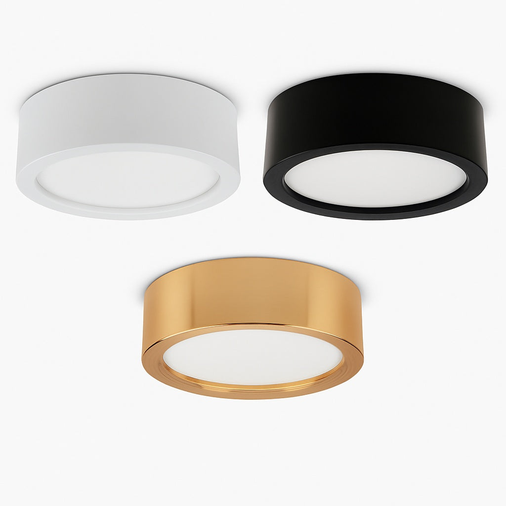 Plafonnier led ultra-mince à montage en surface - vue de face