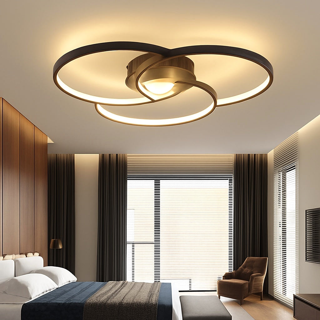 Plafonnier Design LED Rosace Trois Cercles